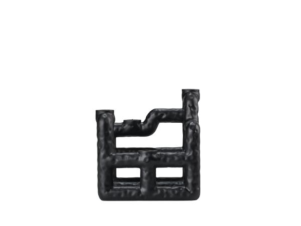 BITZ Villa Collection Lyst Candlestick 21 X 21 X 23 Cm Black