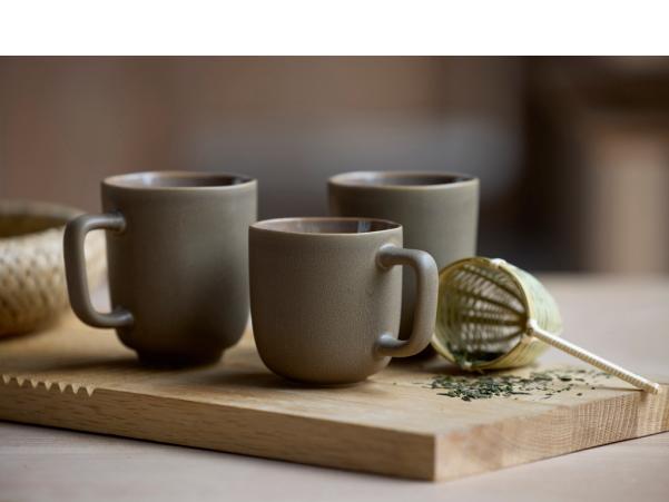 BITZ Villa Collection Shoku Mug Dia 8 X 8 5 Cm 23 Cl Warm Brown