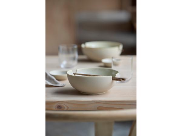 BITZ Villa Collection Shoku Ramen Bowl Dia 18.5 X 7.5 Cm Soft Beige