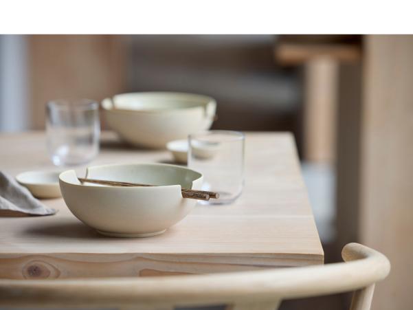 BITZ Villa Collection Shoku Ramen Bowl Dia 18.5 X 7.5 Cm Soft Beige