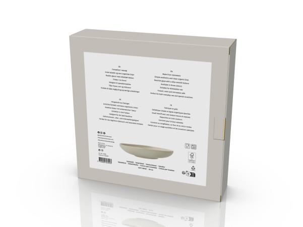 BITZ Villa Collection Shoku Salad Bowl Dia 28 X 6 Cm Soft Beige