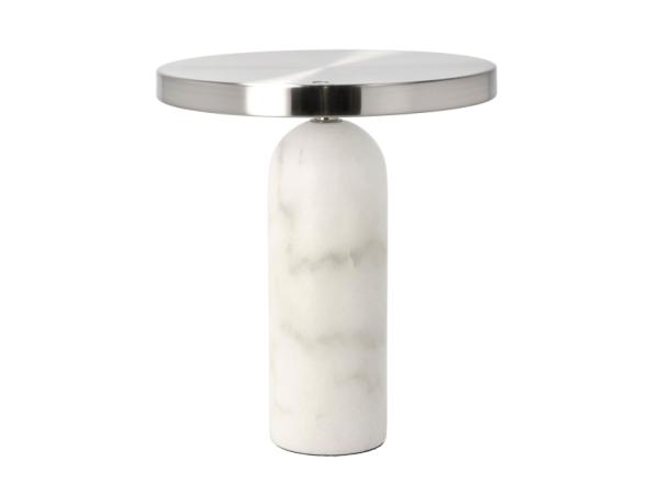 BITZ Villa Collection Vilja Table Lamp Dia 22.5 X 25 Cm White