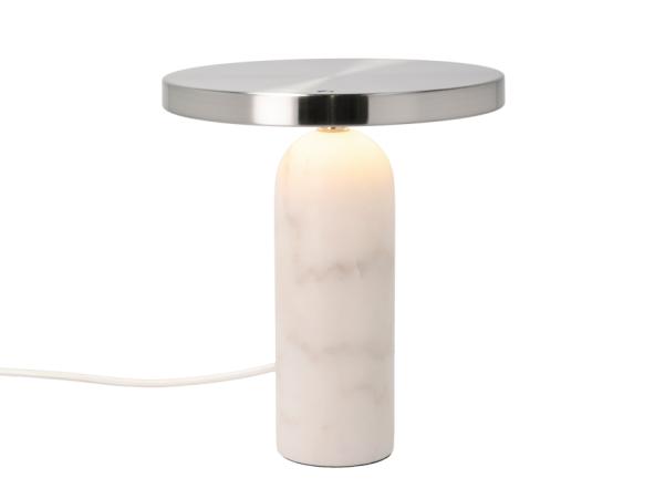 BITZ Villa Collection Vilja Table Lamp Dia 22.5 X 25 Cm White