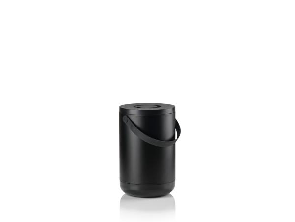 BITZ Zone Circular Waste Bin Dia 31 5 X 44 Cm 22 Liter Black
