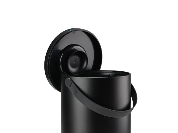 BITZ Zone Circular Waste Bin Dia 31 5 X 44 Cm 22 Liter Black