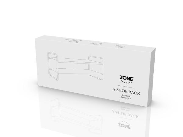 BITZ Zone Denmark A-Shoe Rack Shoe Rack 80 X 33 X 33 Cm Soft Grey