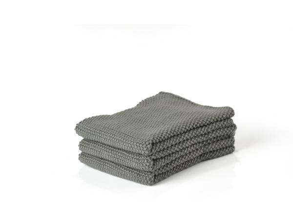 BITZ Zone Denmark Dish Cloth 27 X 27 Cm 3 Pcs Olive Green