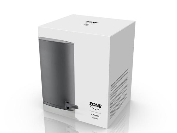 BITZ Zone Denmark Karma Pedal Bin 3 Liter Dia. 18.1 X 26.3 Cm Grey