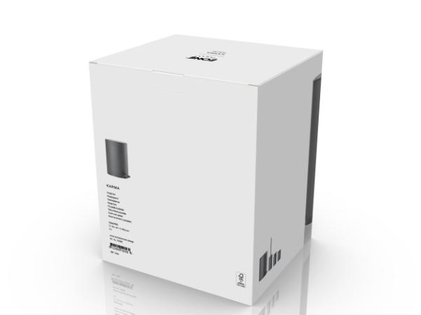 BITZ Zone Denmark Karma Pedal Bin 3 Liter Dia. 18.1 X 26.3 Cm Grey