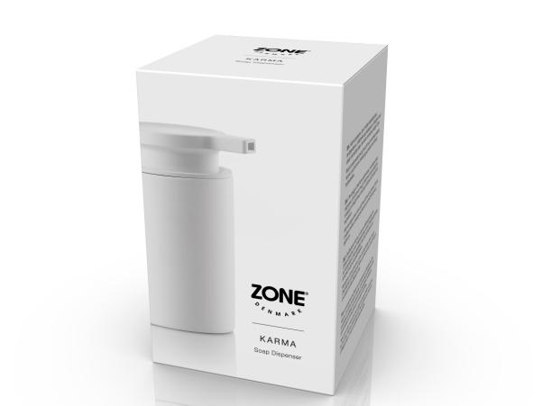 BITZ Zone Denmark Karma Soap Dispenser Dia 7 6 X 12 7 Cm 0 25 Liter White