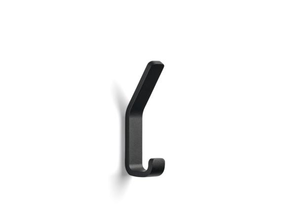 BITZ Zone Denmark Rim Double Hook 4 x 2 x 11.5 cm Black