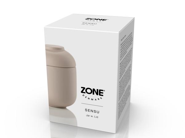 BITZ Zone Denmark Sensu Jar With Lid Dia 6 5 X 9 Cm Sand