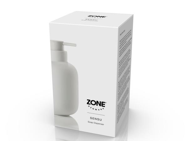 BITZ Zone Denmark Sensu Soap Dispenser Dia 7 5 X 13 Cm 0 3 Liter White