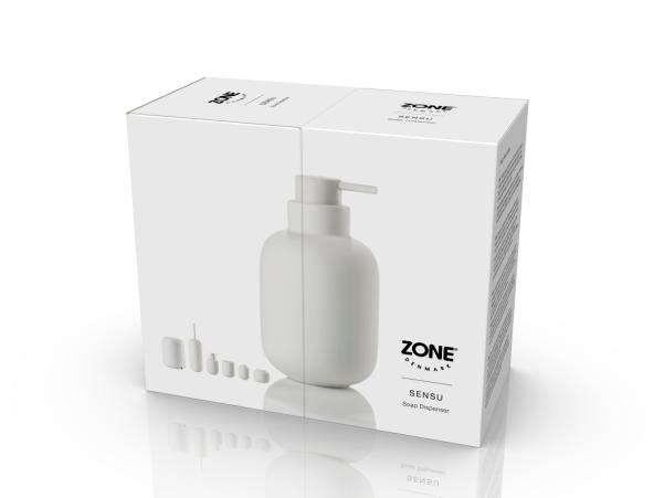 BITZ Zone Denmark Sensu Soap Dispenser Dia 7 5 X 13 Cm 0 3 Liter White