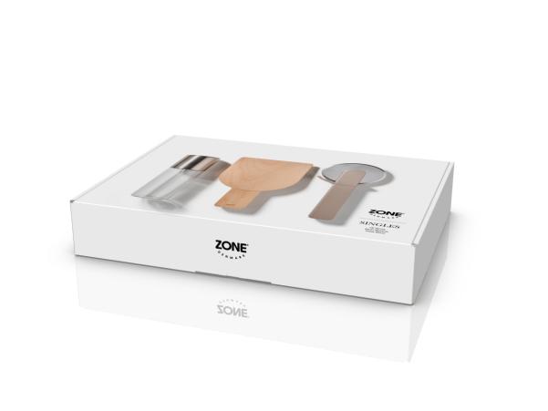 BITZ Zone Denmark Singles Pizza Set 3 Parts Soft Taupe