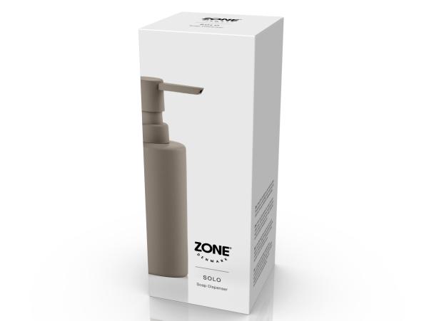 BITZ Zone Denmark Solo Soap Dispenser Dia 6 X 17.5 Cm 0.3 Liter Taupe