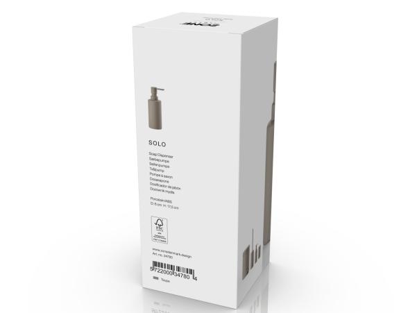 BITZ Zone Denmark Solo Soap Dispenser Dia 6 X 17.5 Cm 0.3 Liter Taupe