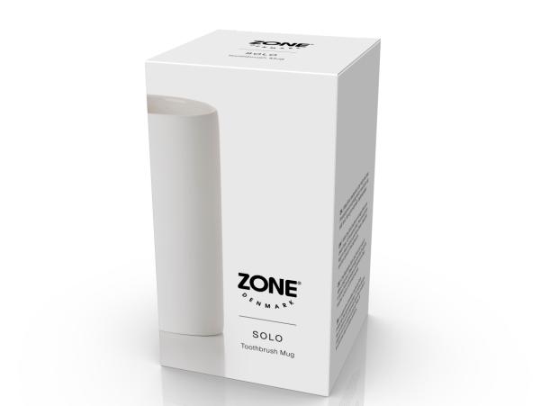 BITZ Zone Denmark Solo Toothbrush Mug Dia. 6 X 12.2 Cm White