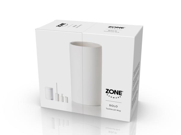 BITZ Zone Denmark Solo Toothbrush Mug Dia. 6 X 12.2 Cm White