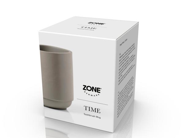 BITZ Zone Denmark Time Toothbrush Mug 8 X 8 X 9.8 Cm Concrete