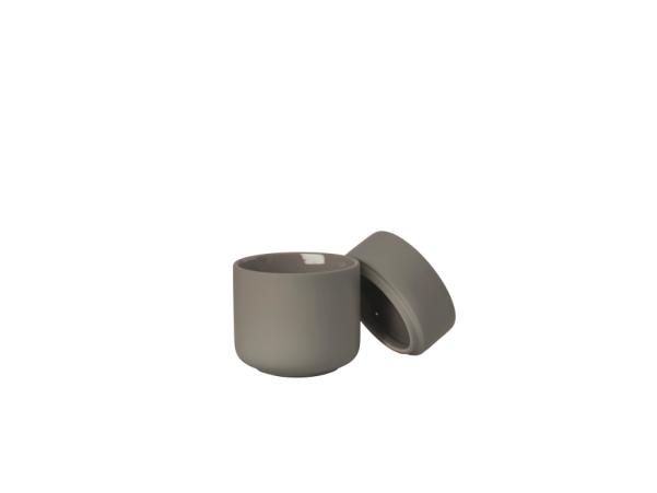 BITZ Zone Denmark Ume Jar With Lid Dia 8 3 X 10 3 Cm Taupe