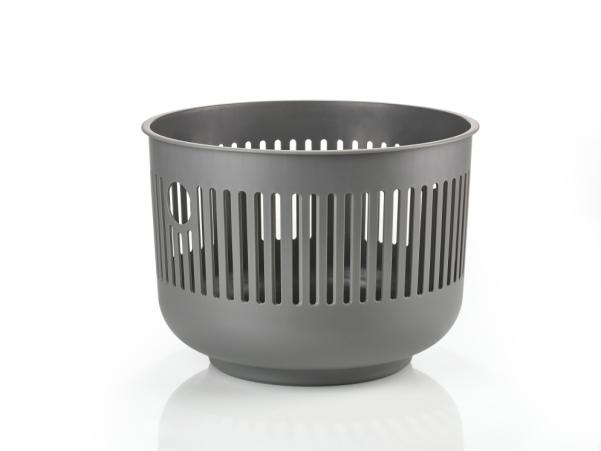 BITZ Zone Denmark Ume Laundry Basket Dia 40 X 29 2 Cm Grey