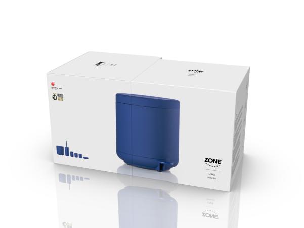BITZ Zone Denmark Ume Pedal Bin Dia 19 5 X 22 Cm 4 Liter Indigo Blue