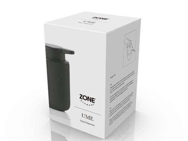 BITZ Zone Denmark Ume Soap Dispenser Dia. 8 3 X 12 8 Cm 0 25 Liter Black