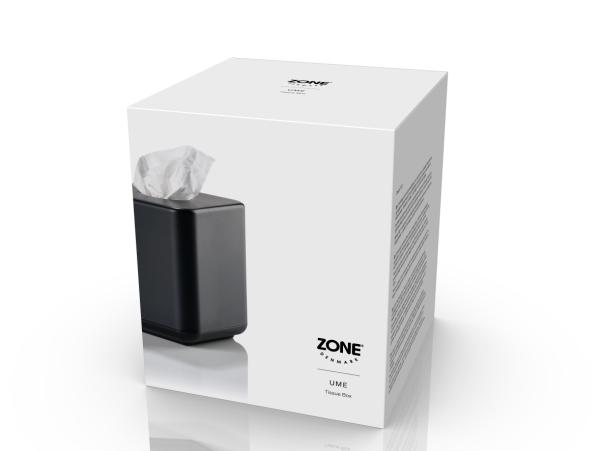 BITZ Zone Denmark Ume Tissue Box 13 X 13 X 15 1 Cm Black