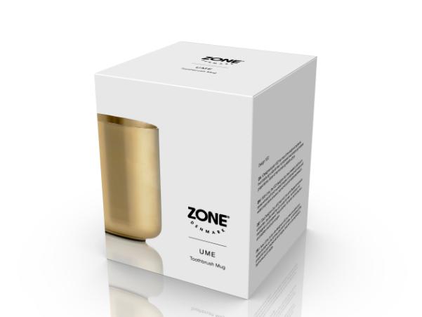 BITZ Zone Denmark Ume Toothbrush Mug Dia 8 3 X 10 3 Cm Brass