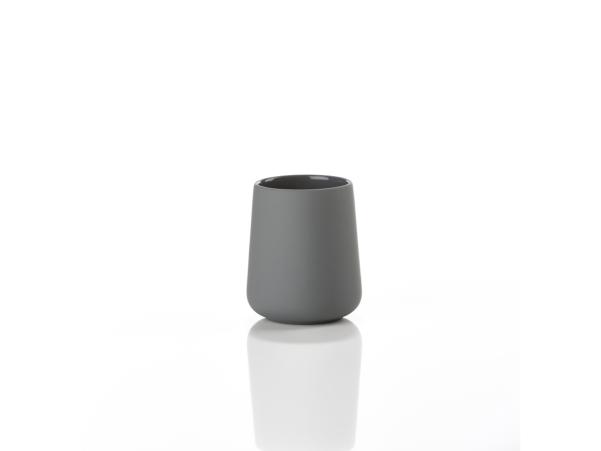 BITZ Zone Nova One Toothbrush Mug Dia. 8 X 10 Cm Grey