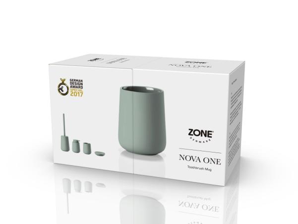 BITZ Zone Nova One Toothbrush Mug Dia 8 X 10 Cm Matcha Green
