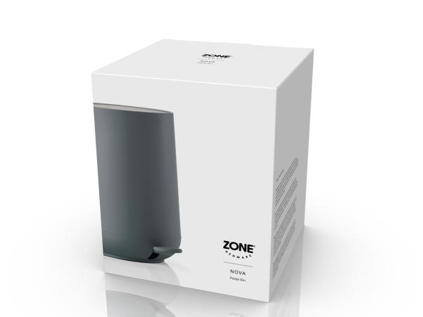 BITZ Zone Nova Pedal Bin Dia. 20 5 X 23 5 Cm 3 Liter Grey