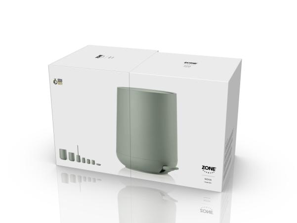 BITZ Zone Nova Pedal Bin Dia 23 X 29 Cm 5 Liter Matcha Green