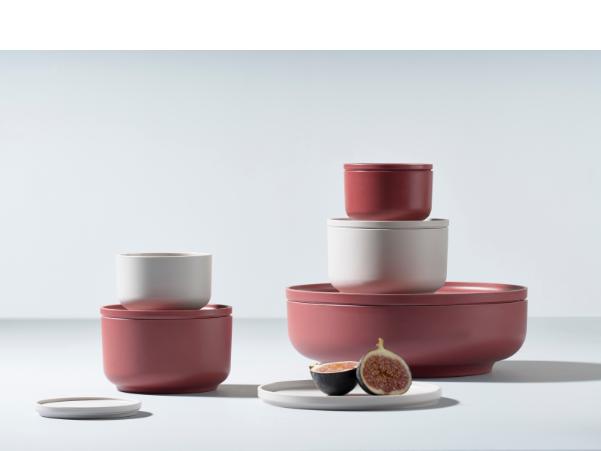 BITZ Zone Peili Bowl Dia. 12 X 8 8 Cm 0 5 Liter Rosehip