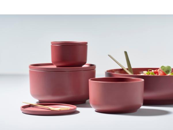 BITZ Zone Peili Bowl Dia. 12 X 8 8 Cm 0 5 Liter Rosehip