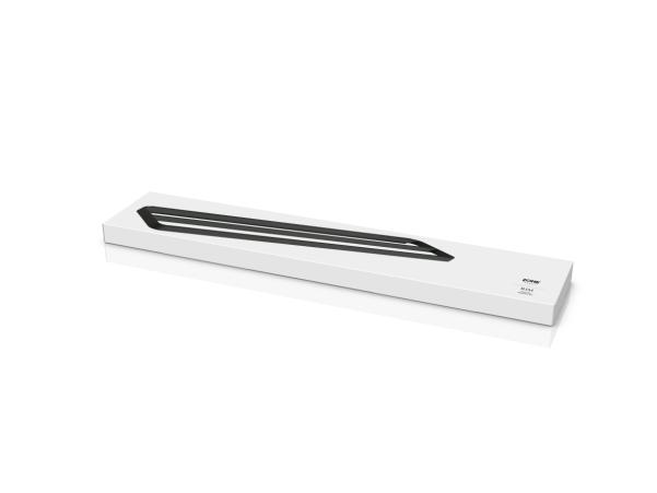 BITZ Zone Rim Towel Rail Double 70 X 12.5 X 2.5 Cm Black