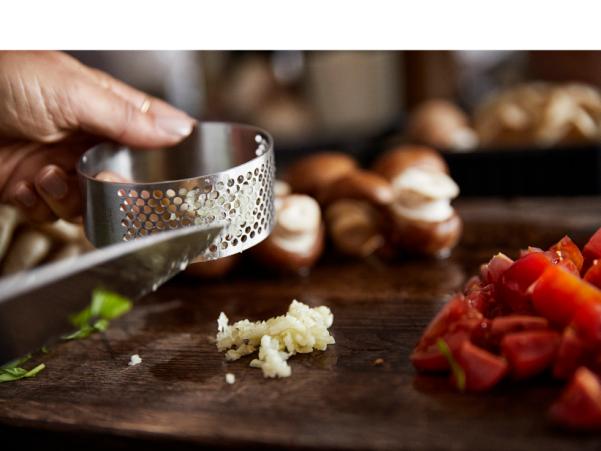 BITZ Zone Singles Garlic Press 8 X 8 X 3 5 Cm Matte Steel