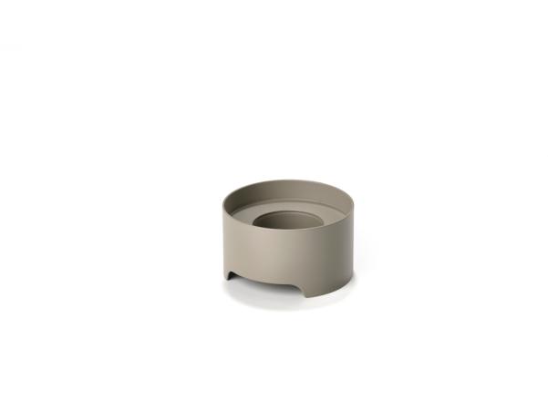 BITZ Zone Singles Tealight Holder Dia 7.5 X 4.2 Cm Mud