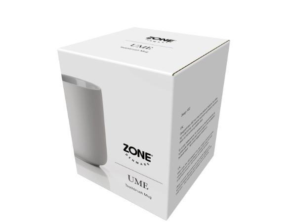 BITZ Zone Ume Toothbrush Mug Dia. 8 3 X 10 3 Cm Soft Grey